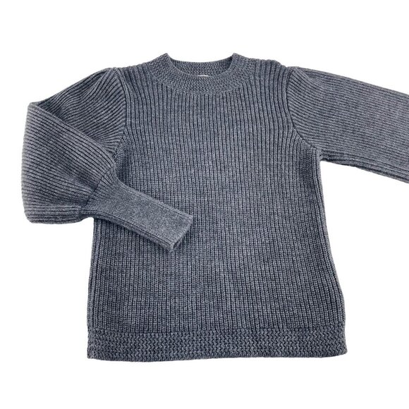 Oriana Womens Large Gray Alpaca Wool & Acrylic Knit Sweater Made In Italy - Picture 1 of 5